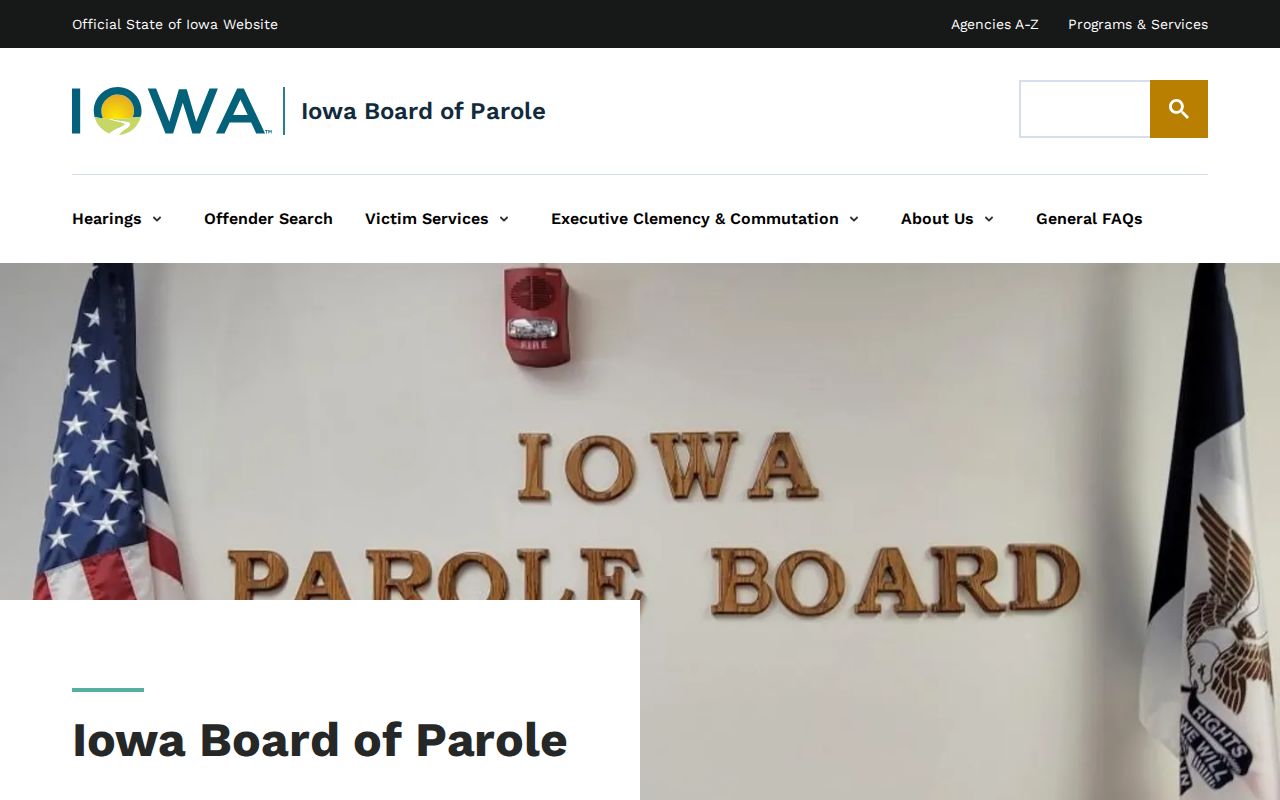 Iowa Board of Parole information for Cedar County criminal history
