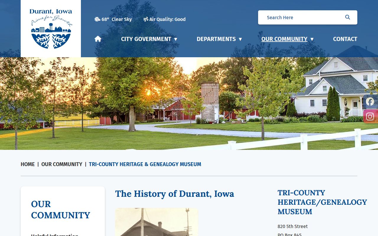 Durant history and genealogy record source