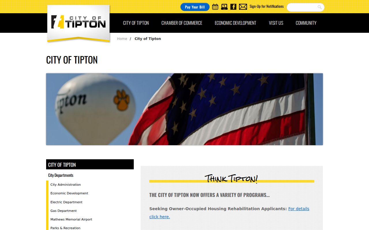 Tipton city criminal record access source